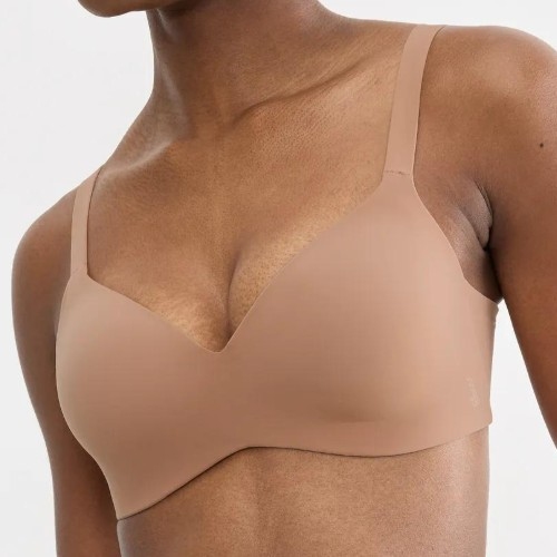 Sloggi Zero Feel brown wireless bra