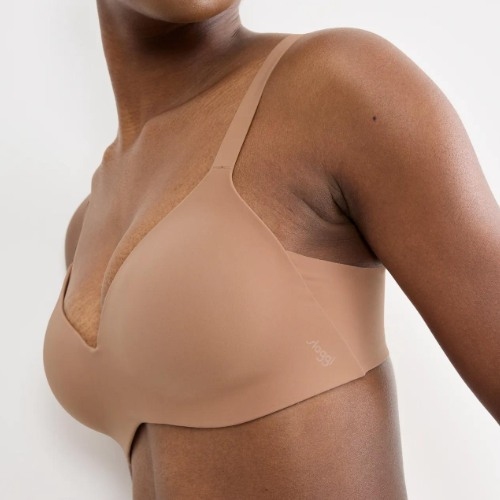 Sloggi Zero Feel brown wireless bra