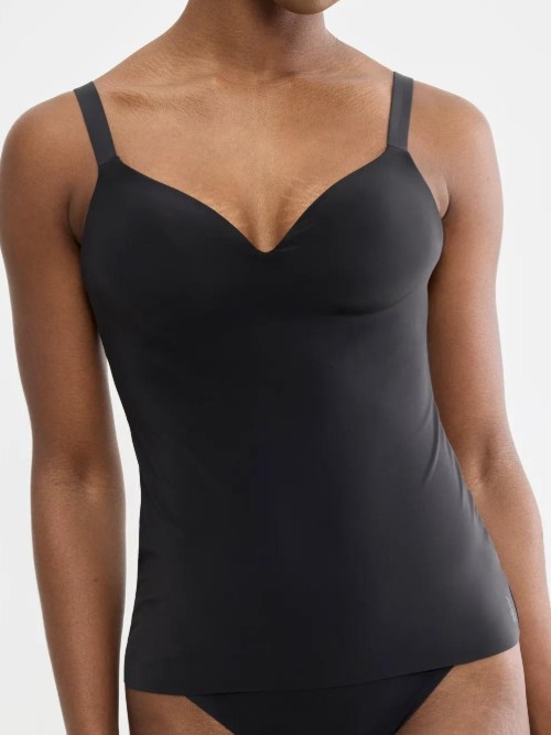 Sloggi Zero Feel black spaghetti top