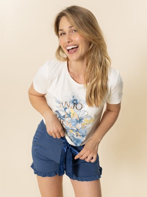 Charlie Choe Amalfi Coast navy blue pyjama trouser