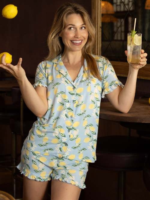 Charlie Choe Amalfi Coast blue sleep shirt