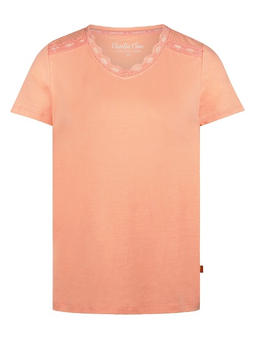 Charlie Choe Amalfi Coast peach sleep shirt