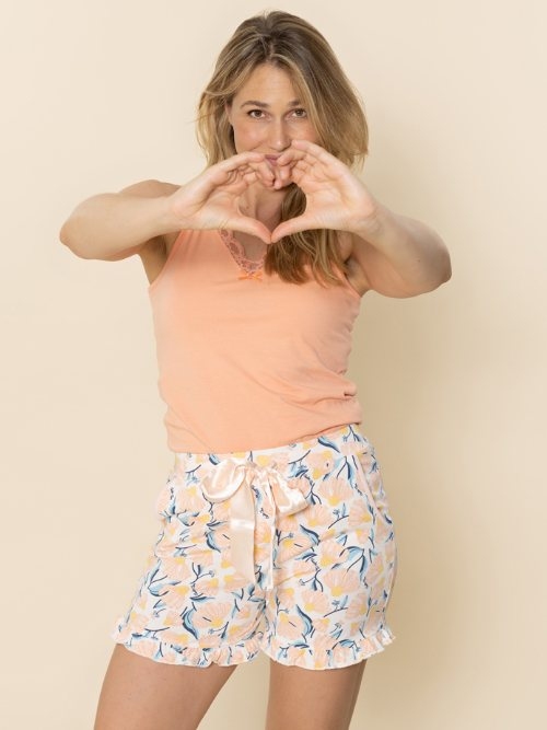 Charlie Choe Amalfi Coast peach sleep shirt