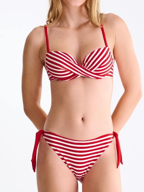 Lisca Swimwear Bondi Beach red/white padded bikini bra