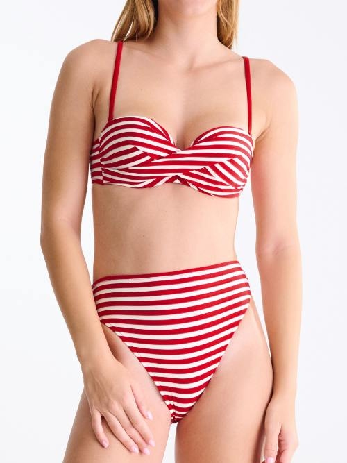 Lisca Swimwear Bondi Beach red/white padded bikini bra