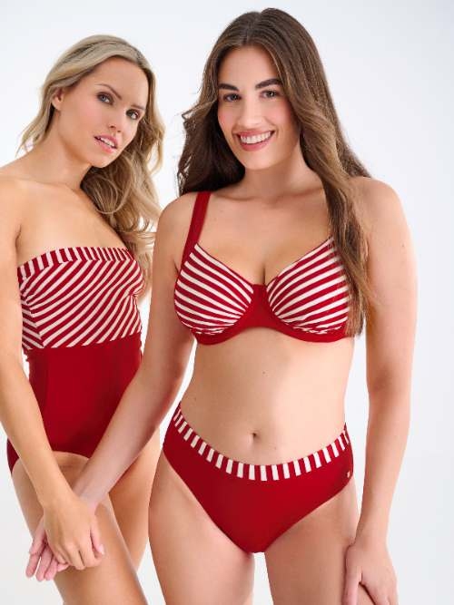 Lisca Swimwear Bondi Beach red/white bikini brief
