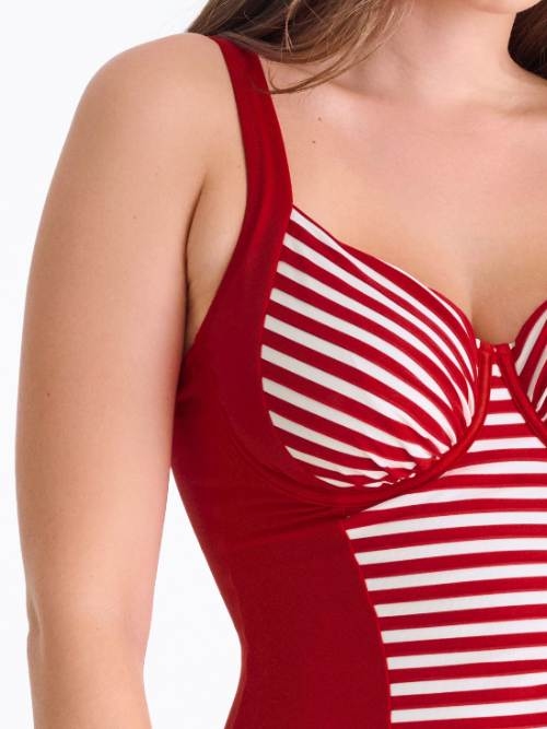 Lisca Swimwear Bondi Beach red/white bathingsuit