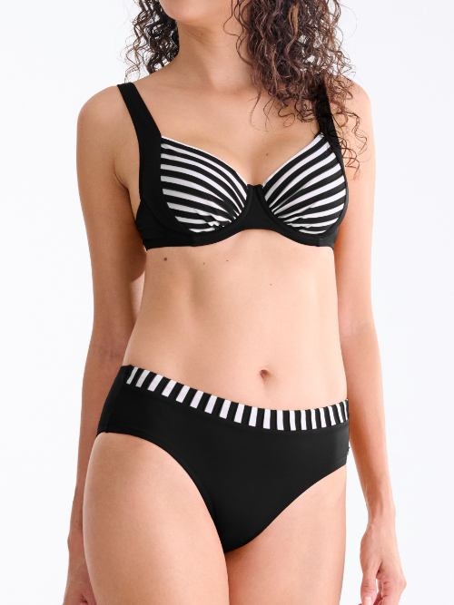 Lisca Swimwear Bondi Beach black/white soft-cup bikini bra