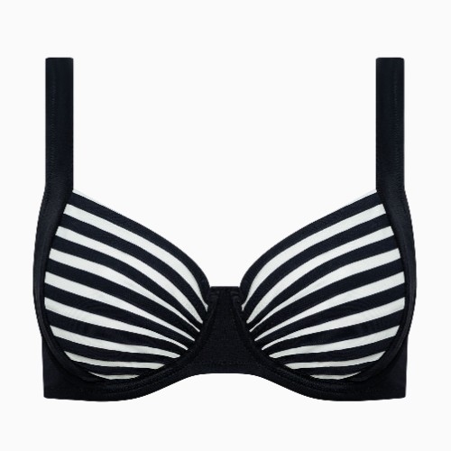 Lisca Swimwear Bondi Beach black/white soft-cup bikini bra
