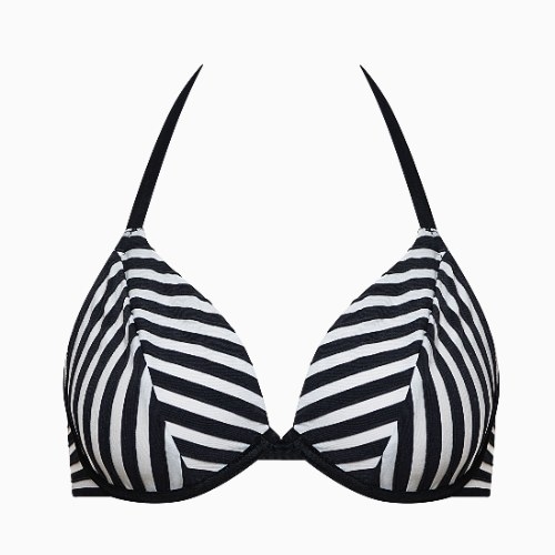 Lisca Swimwear Bondi Beach black/white soft-cup bikini bra