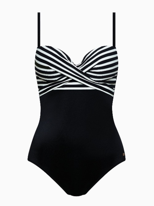 Lisca Swimwear Bondi Beach black/white bathingsuit
