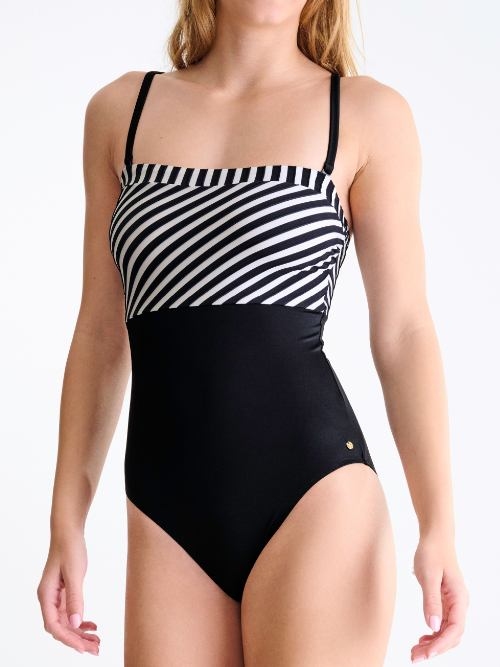 Lisca Swimwear Bondi Beach black/white bathingsuit