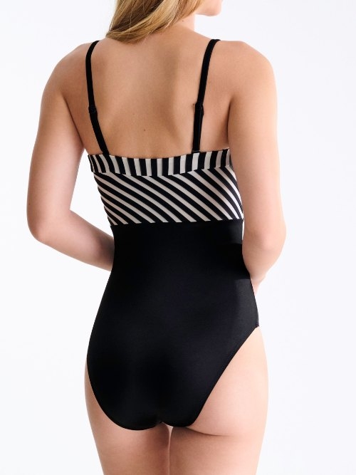 Lisca Swimwear Bondi Beach black/white bathingsuit