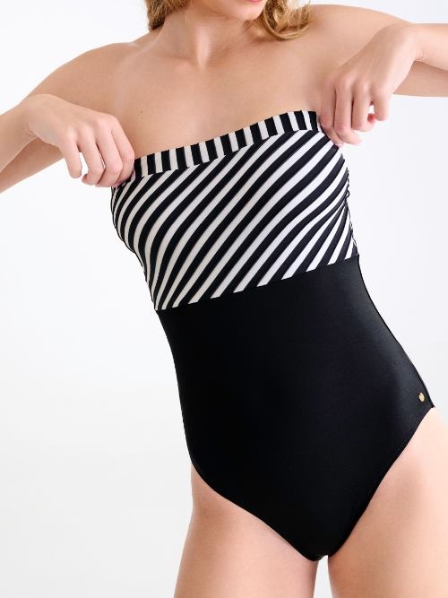 Lisca Swimwear Bondi Beach black/white bathingsuit