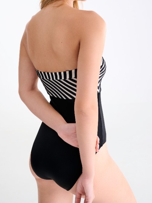 Lisca Swimwear Bondi Beach black/white bathingsuit
