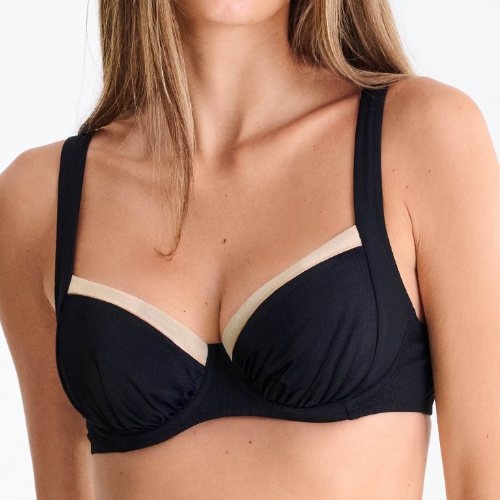 Lisca Swimwear Sydney black soft-cup bikini bra