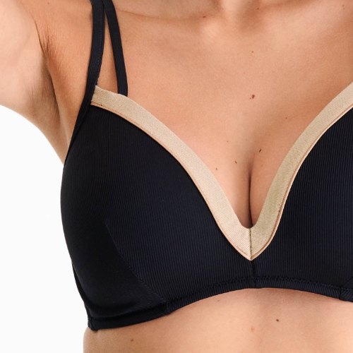 Lisca Swimwear Sydney black padded bikini bra