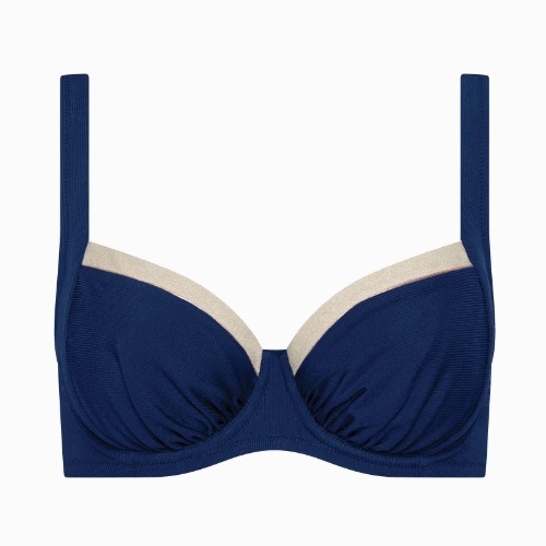Lisca Swimwear Sydney navy blue soft-cup bikini bra