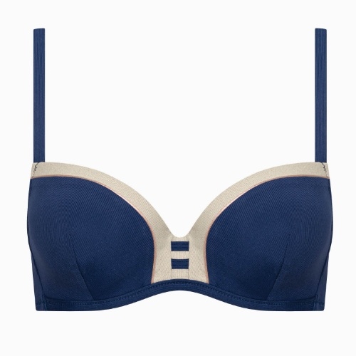 Lisca Swimwear Sydney navy blue padded bikini bra
