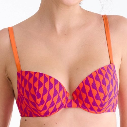 Lisca Swimwear Aruba orange padded bikini bra