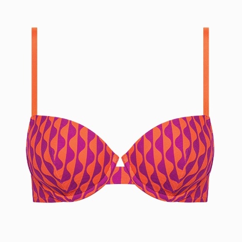 Lisca Swimwear Aruba orange padded bikini bra