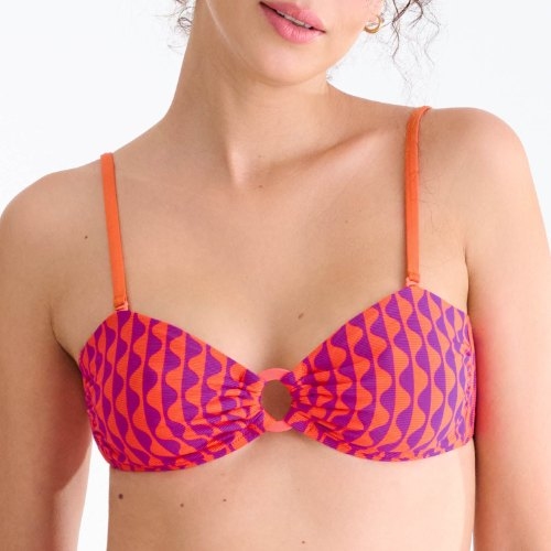Lisca Swimwear Aruba orange padded bikini bra