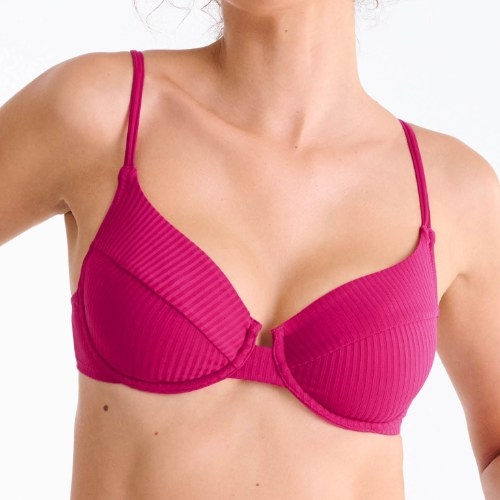 Lisca Swimwear Florida cyclamen pink soft-cup bikini bra