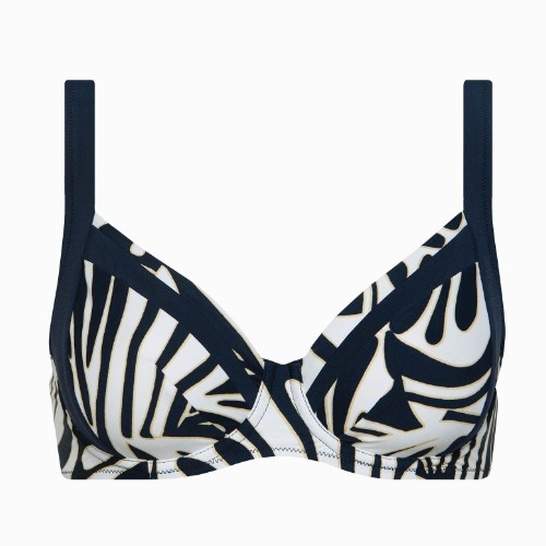 Lisca Swimwear Gold Coast navy blue soft-cup bikini bra