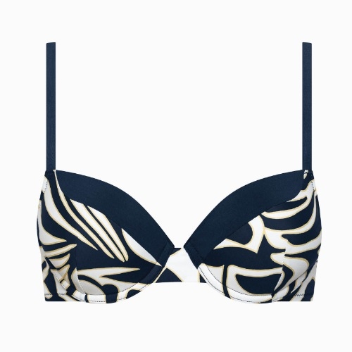 Lisca Swimwear Gold Coast navy blue padded bikini bra