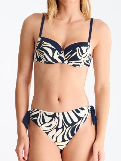 Lisca Swimwear Gold Coast navy blue padded bikini bra