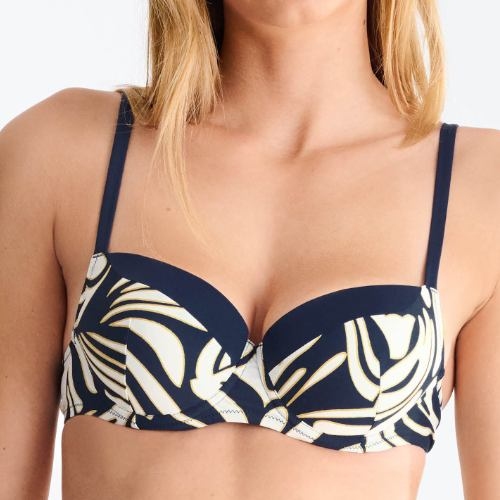 Lisca Swimwear Gold Coast navy blue padded bikini bra