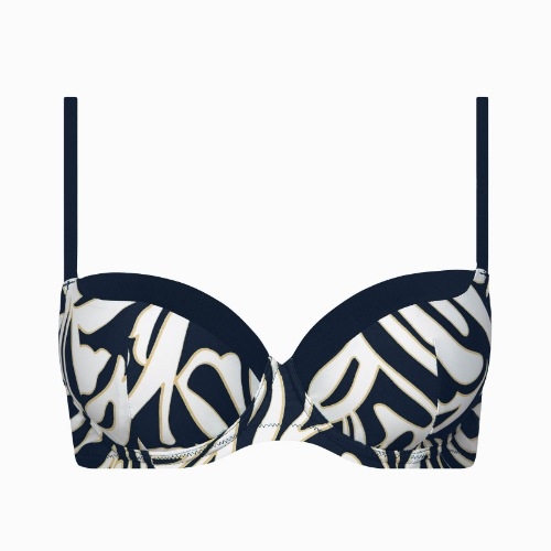 Lisca Swimwear Gold Coast navy blue padded bikini bra