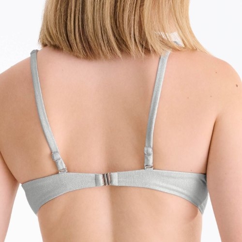 Lisca Swimwear Blue Lagoon silver soft-cup bikini bra
