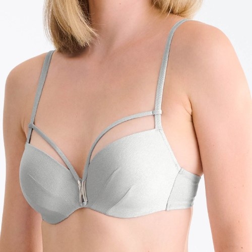 Lisca Swimwear Blue Lagoon silver padded bikini bra