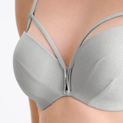 Lisca Swimwear Blue Lagoon silver padded bikini bra