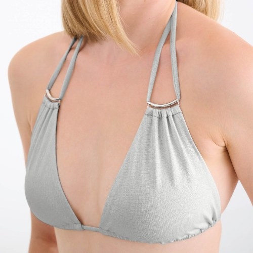 Lisca Swimwear Blue Lagoon silver soft-cup bikini bra