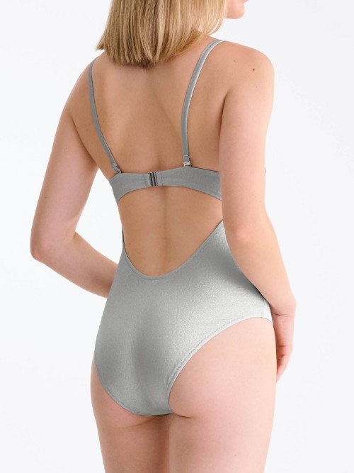 Lisca Swimwear Blue Lagoon silver bathingsuit