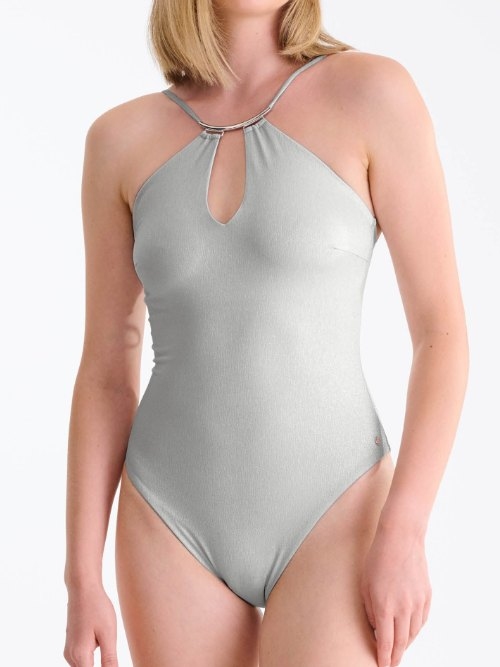 Lisca Swimwear Blue Lagoon silver bathingsuit