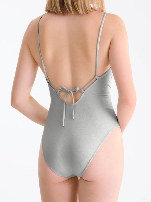 Lisca Swimwear Blue Lagoon silver bathingsuit