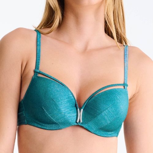 Lisca Swimwear Blue Lagoon aqua padded bikini bra