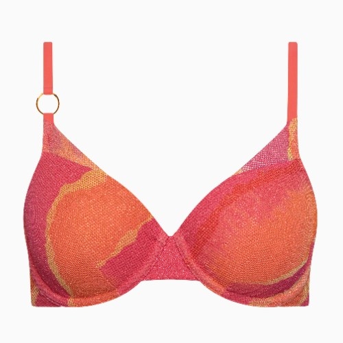 Lisca Swimwear Atlantida pink soft-cup bikini bra