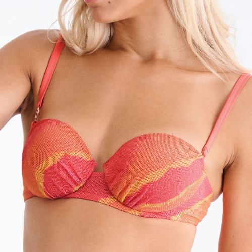 Lisca Swimwear Atlantida pink padded bikini bra