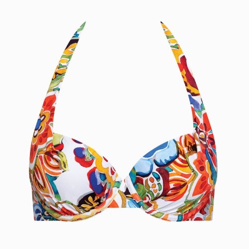 Lisca Swimwear Mexico pink/print padded bikini bra