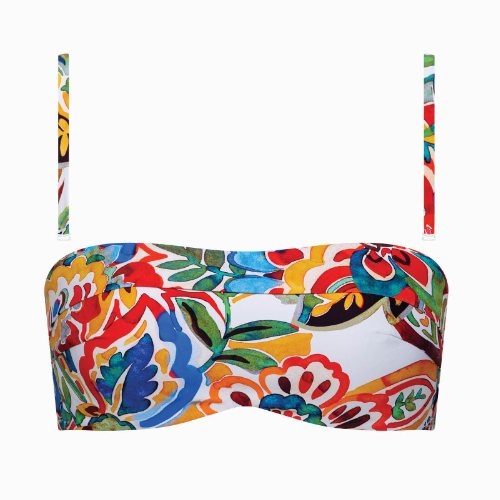 Lisca Swimwear Mexico pink/print padded bikini bra