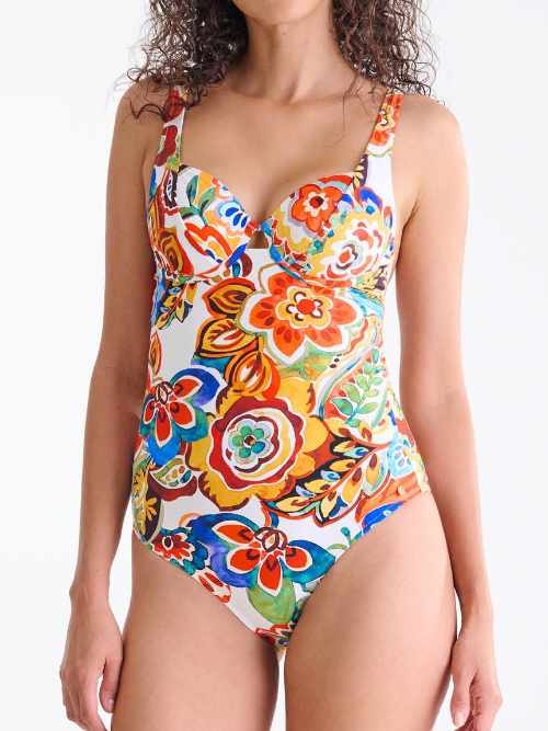 Lisca Swimwear Mexico pink/print bathingsuit
