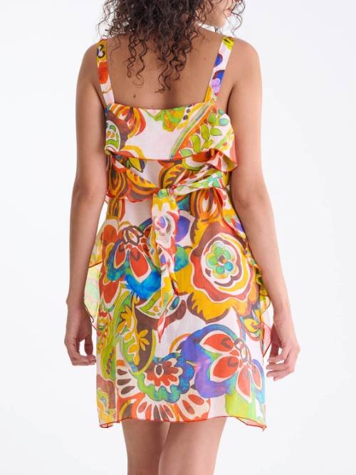 Lisca Swimwear Mexico pink/print beach dress