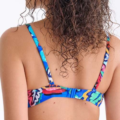 Lisca Swimwear Mexico blue/print padded bikini bra