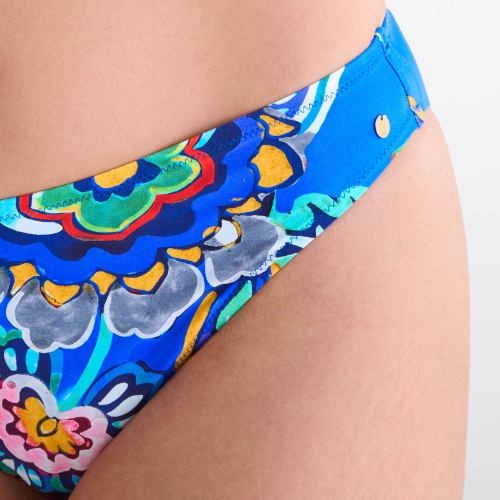 Lisca Swimwear Mexico blue/print bikini brief