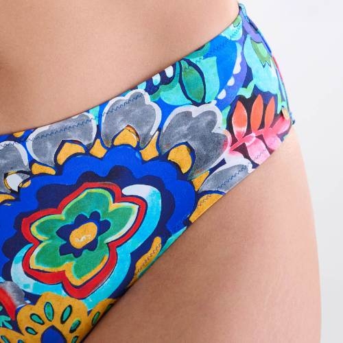 Lisca Swimwear Mexico blue/print bikini brief