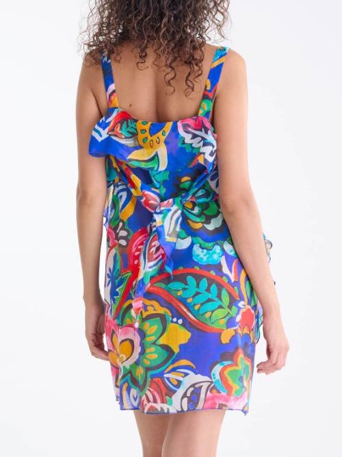 Lisca Swimwear Mexico blue/print beach dress